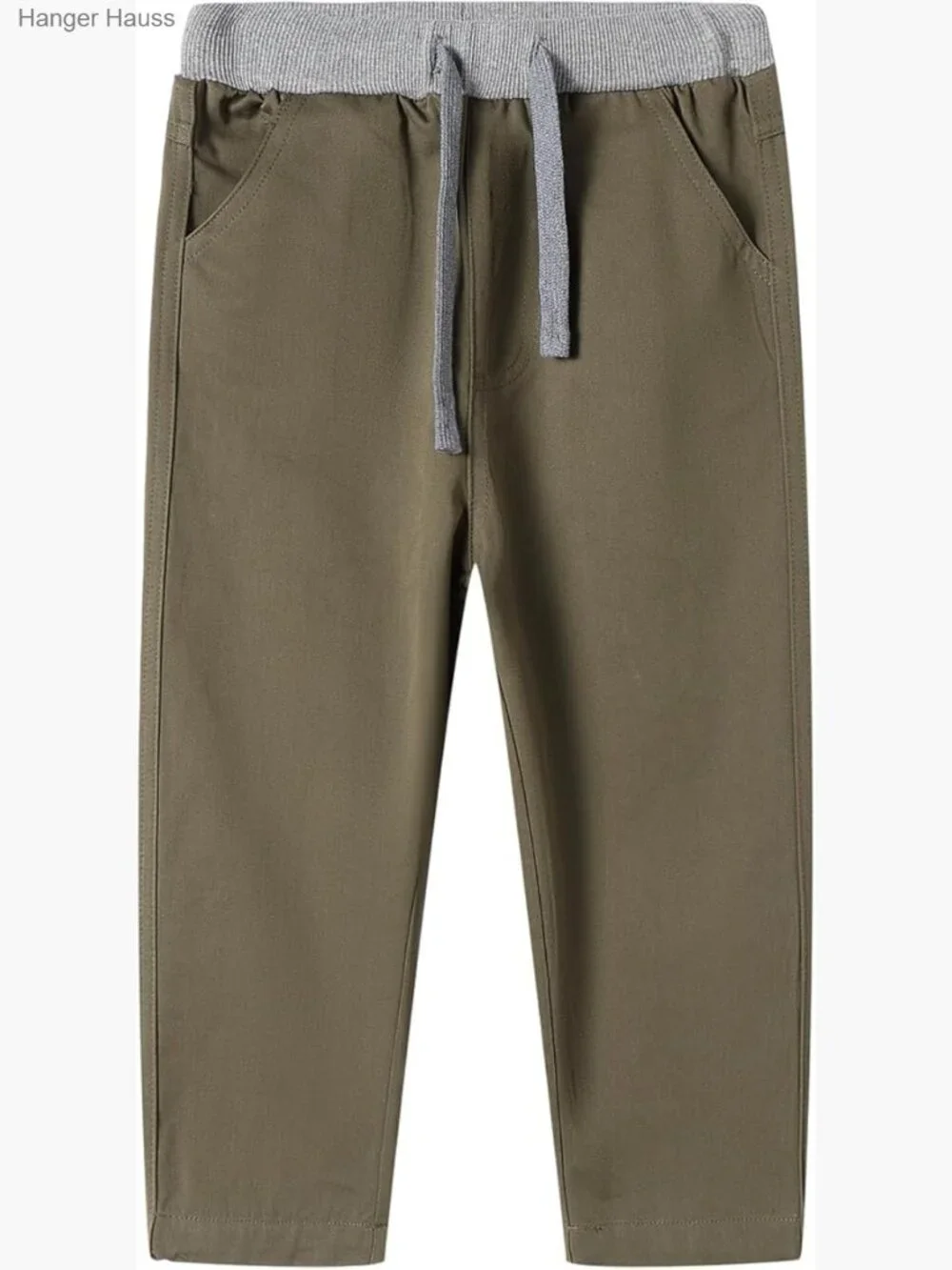 Toddler Boys Cotton Pull On Pants Adjustable Elastic Waist 3-9 Years